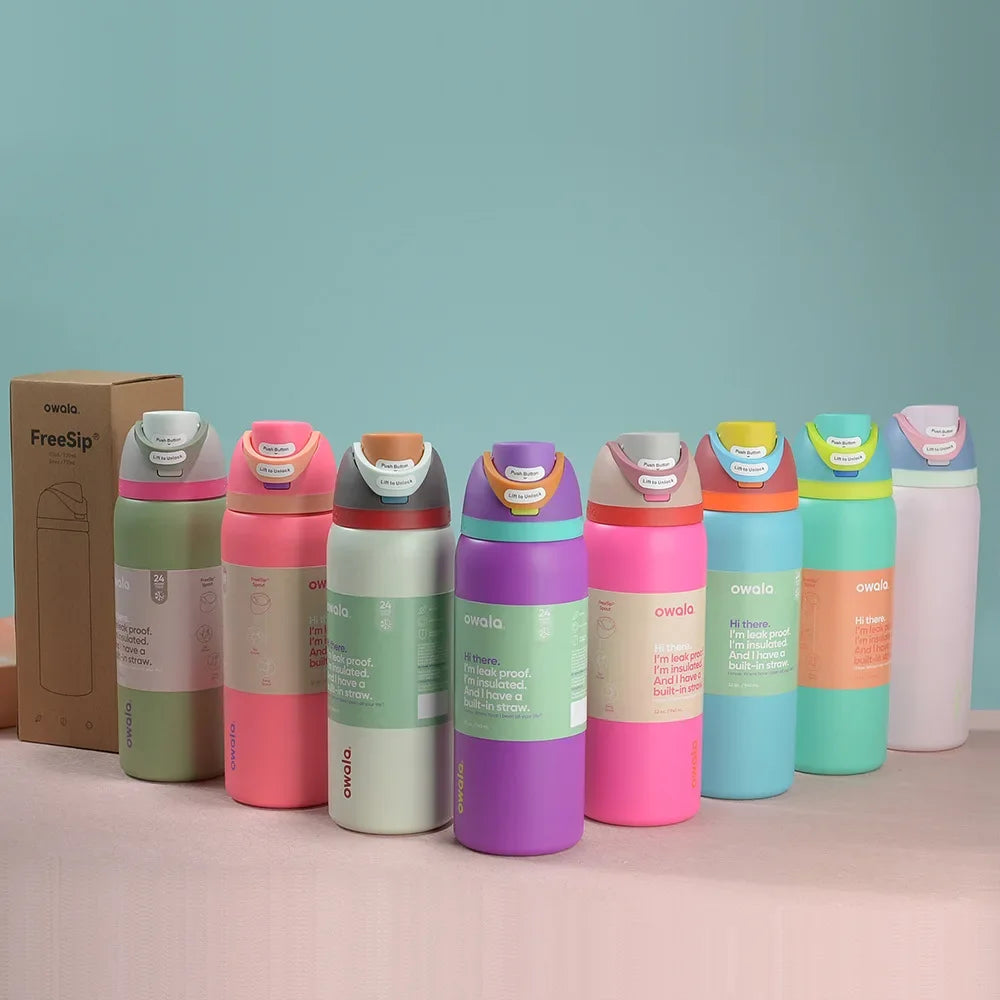 32 Oz Insulated Stainless Steel  Cup Water Bottle with Straw, BPA-Free Sports Water Bottle, Great for Travel