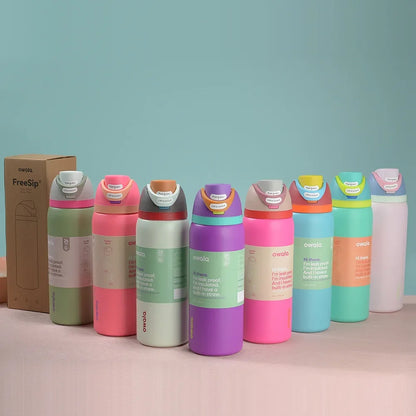 32 Oz Insulated Stainless Steel  Cup Water Bottle with Straw, BPA-Free Sports Water Bottle, Great for Travel