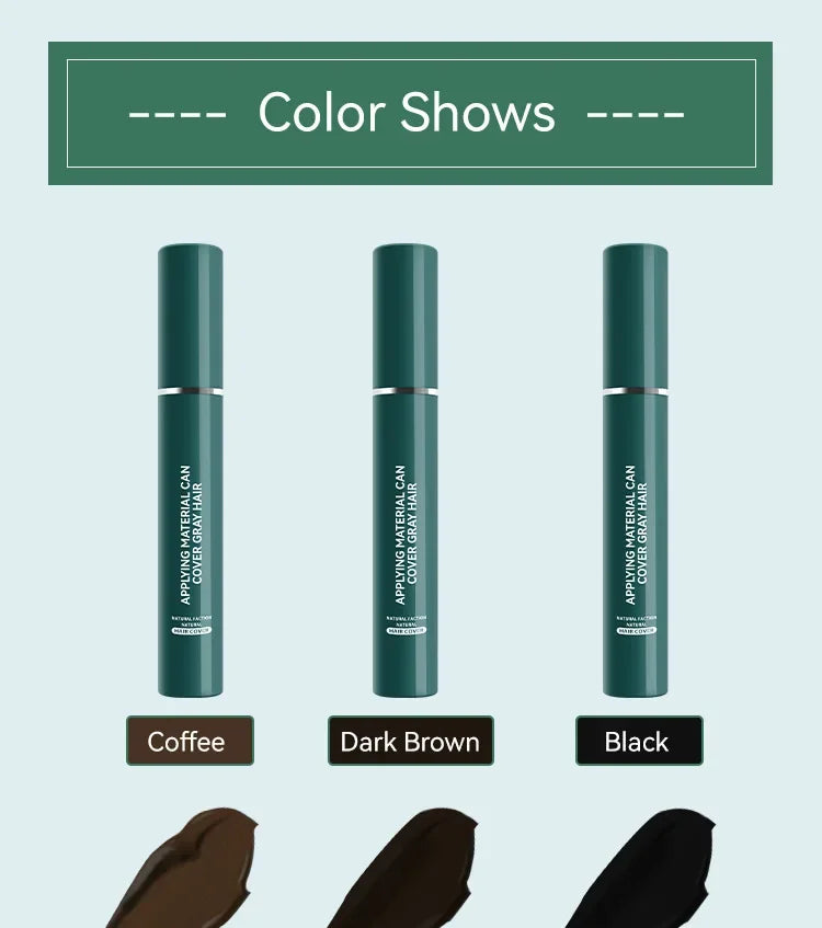 Hair Dying Stick Long Lasting Fast Staining Washable High Saturation Cover White Hair Non-toxic Not Greasy Disposable Hair Dye