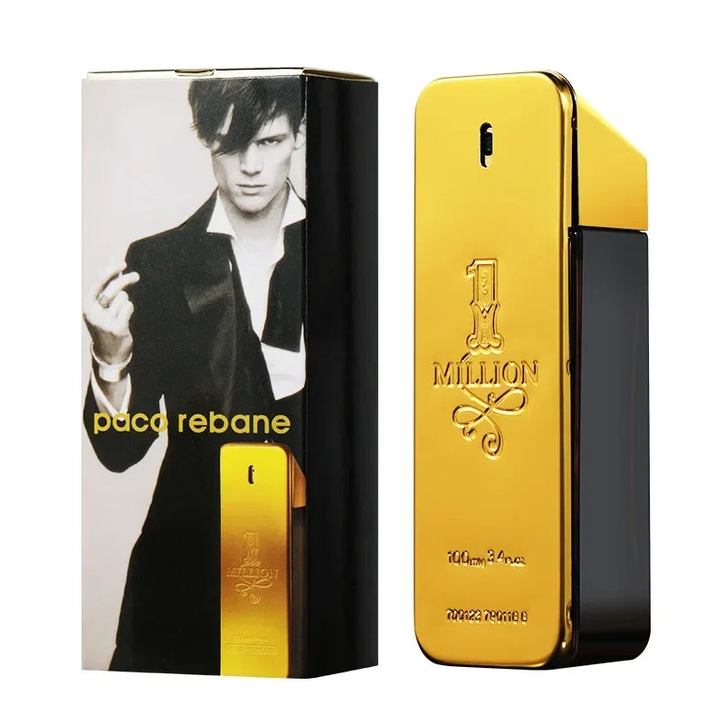 100ML Million Gold Men's Perfume Long Lasting Strong Men's Strong Spicy Pheromone Cologne Body Spray  Perfumes Parfum Homme