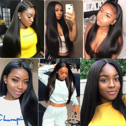 12A Grade 100% Human Hair Bundles 30 inch Straight Bundles Brazilian Raw Hair Weave 100 g/pc Natural Black Human Hair Extensions