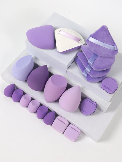 20 Pcs Pink Makeup Sponge and Makeup Puff Set Suitable for Face Cream and Powder Concealer Powder Makeup Machine
