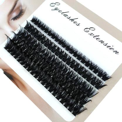 290/300Pcs 5D Fluffy 10-18mm Mix Lashes Cluster 60D-120DThick Eyelash D/DD Curl Individual Lashes DIY Lash Extensions Eyelashes