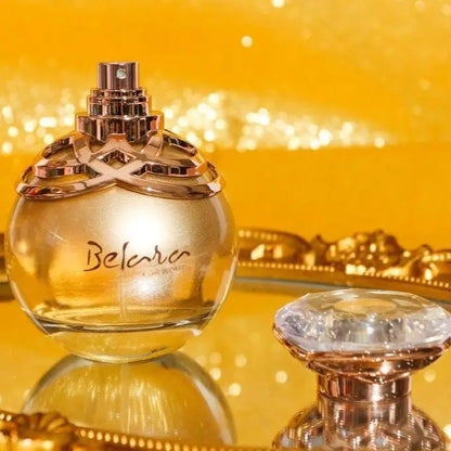 Golden Fruity Perfume Long Lasting Elegant Scent Pear Freesia Vanilla Musk Notes Luxury Fragrance Women Sweet Floral Fragrance