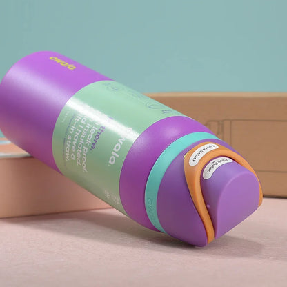 32 Oz Insulated Stainless Steel  Cup Water Bottle with Straw, BPA-Free Sports Water Bottle, Great for Travel