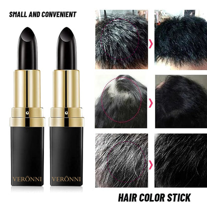 2pcs Quick Fix Hair Color Pencil Disposable Hair Dye Pen Portable Hair Color Pen Temporary Cover Up White Hair