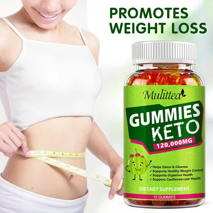 Mulittea Keto Gummies Apple Cider Vinegar For Fat Burner Flat Belly Digestion Detox & Immune Metabolism Diet Weight Management