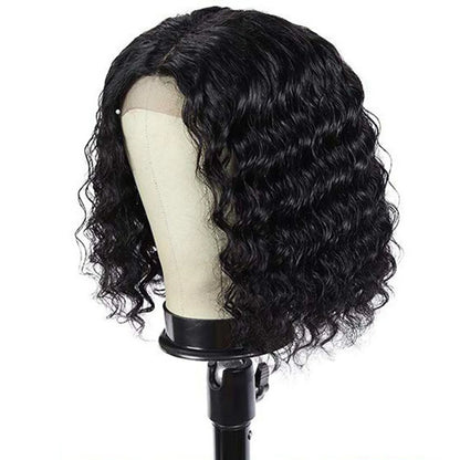 Natural Bob Wig Human Hair Small Curly Wig European And Wigs Women'S Gradient Color Short Curly Hair Synthetic For Cosplay