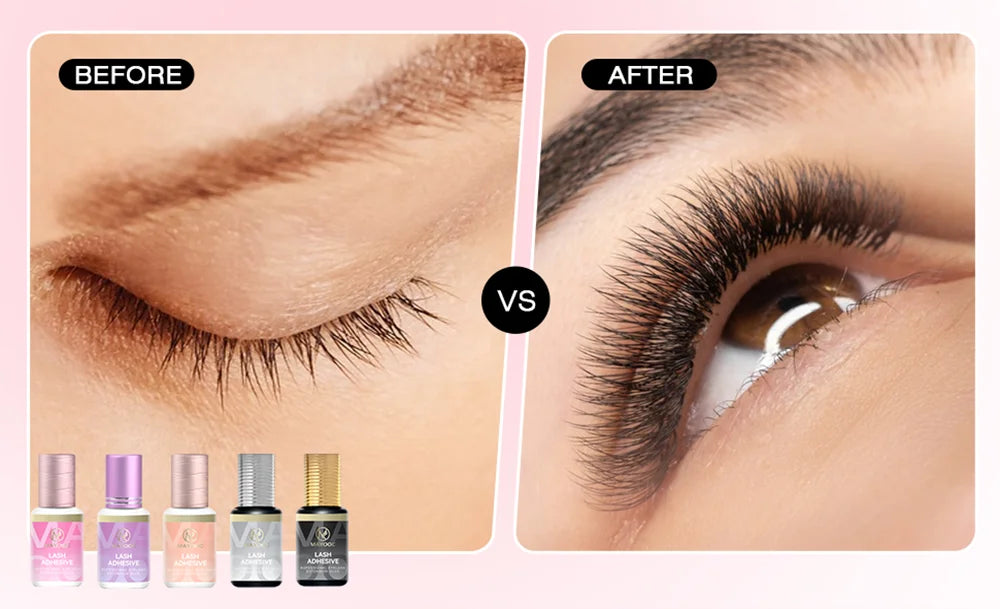 MAYOOC Fast Dry Strong Eyelash Extension Glue 5ml Adhesive 7-8 Weeks Non Odor False Lash Glue Makeup Tool Free Custom logo