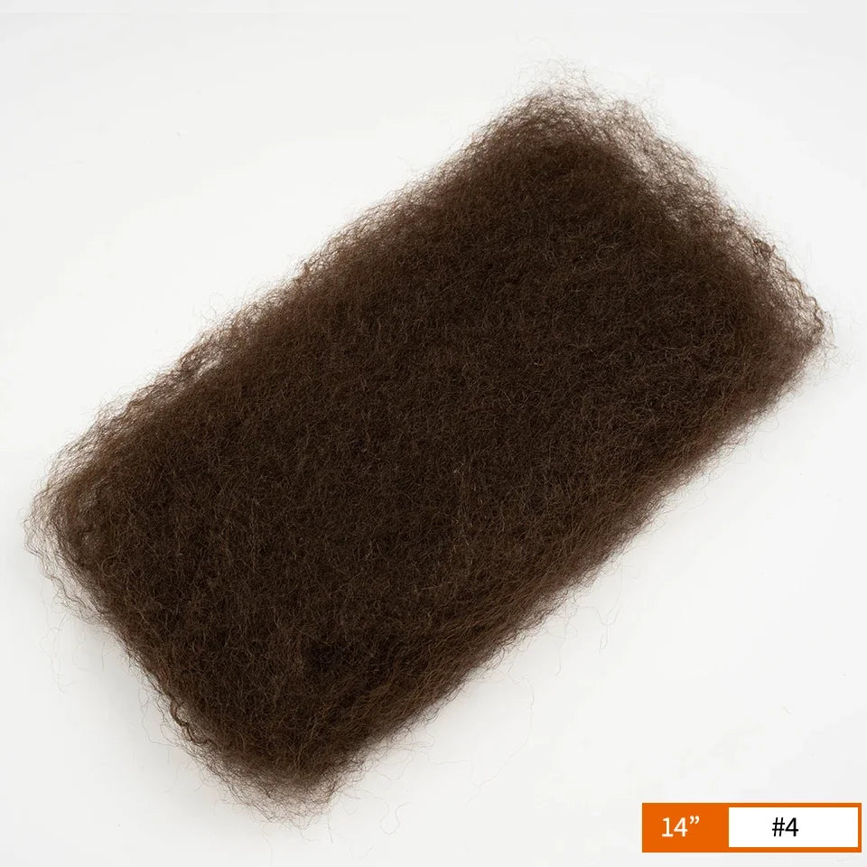 QVR Affordable Afro Kinky Bulk Human Hair 99J Burgundy Color For Braiding DreadLock – Natural Look, Soft Hair, Heat-Resistant