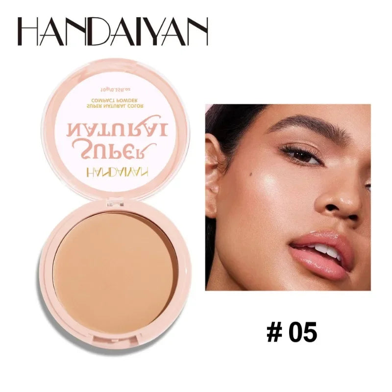 Face Setting Powder Cushion Long Lasting Oil-Control Pressed Foundations 8 Colors Matte Finish Concealer Makeup Pressed Powder
