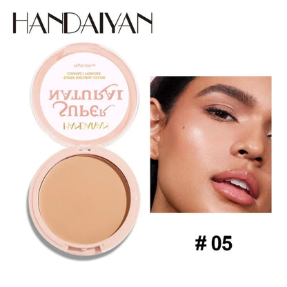 Face Setting Powder Cushion Long Lasting Oil-Control Pressed Foundations 8 Colors Matte Finish Concealer Makeup Pressed Powder