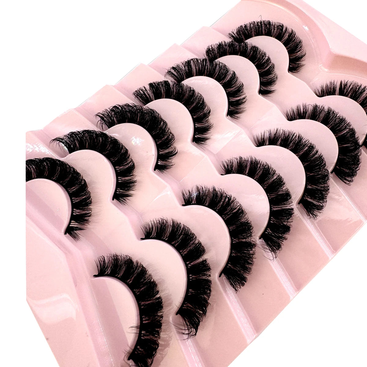 7 Pairs Russian Strip Lashes DD Curl Lashes Pack Fluffy False Lashes russian Lashes Pack Fluffy False Lashes russian extensions