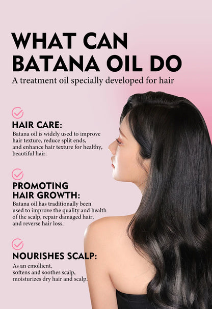 Natural 100% Pure Batana Oil For Hair Growth Butter Hair Mask Traction Alopecia Anti Hair Loss Baldness Treatment For Men Women