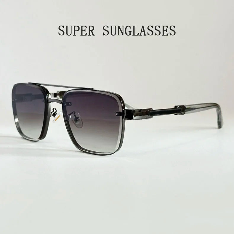 2025 New Square Sunglass Men Luxury Vacation Sunglasses Women Vintage Fashion Glasses Retro Shades Gafas De Sol Hombre Zonnebril