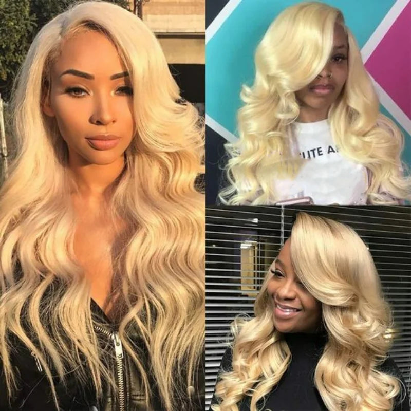 Colored Hair Bundles 1/3/4 613 Blonde Hair Extension Brazilian Hair Weave Bundle Body Wave Human Hair Extension 30Inch Long Hair