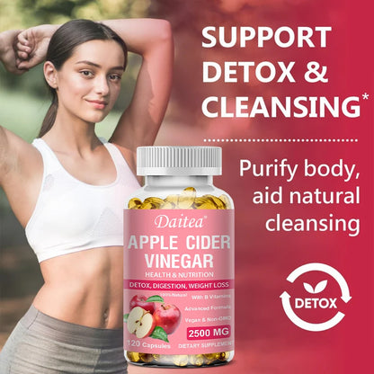 Apple Cider Vitamins, Supports Detoxification and Cleansing, Helps Improve Food Digestion and Absorption, Antioxidant