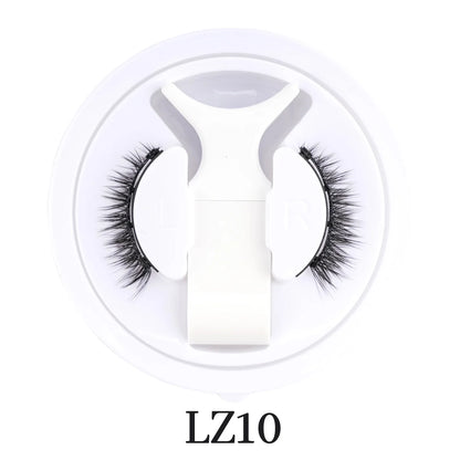 Hot Magnetic Eyelashes Set 1 Pair Reusable No Glue Needed False Eyelashes with Magnetic Tweezers Curly Faux Lashes Makeup Tool