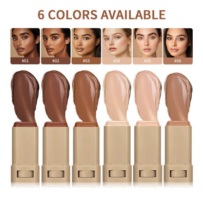Face Highlighter and Contour Stick Korean Makeup Cosmetics 6colors Matte Highlighter Waterproof Bronzer Face Contouring Stick