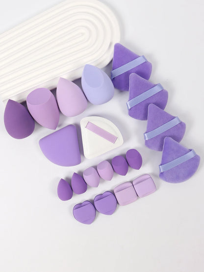 20 Pcs Pink Makeup Sponge and Makeup Puff Set Suitable for Face Cream and Powder Concealer Powder Makeup Machine