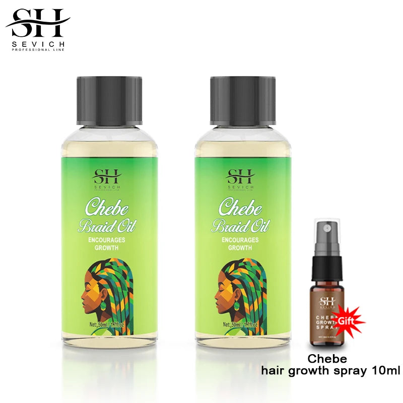 Sevich Chebe Hair Growth Serum Africa Traction Alopecia Chebe Anti Hair Loss Treatment Crazy Fast Hair Growing Oil Hair Care