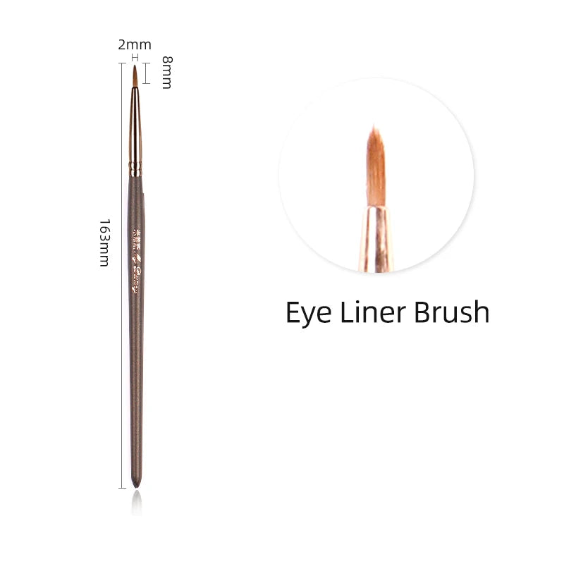 MyDestiny Full Series Professional Animal Hair Eye Makeup Brushes For Eyeshadow, Eyebrows, Eyeliner, Concealer, Lip Brush