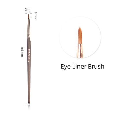 MyDestiny Full Series Professional Animal Hair Eye Makeup Brushes For Eyeshadow, Eyebrows, Eyeliner, Concealer, Lip Brush