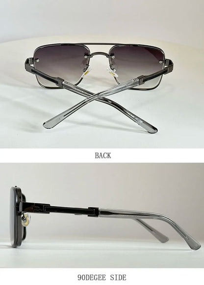 2025 New Square Sunglass Men Luxury Vacation Sunglasses Women Vintage Fashion Glasses Retro Shades Gafas De Sol Hombre Zonnebril