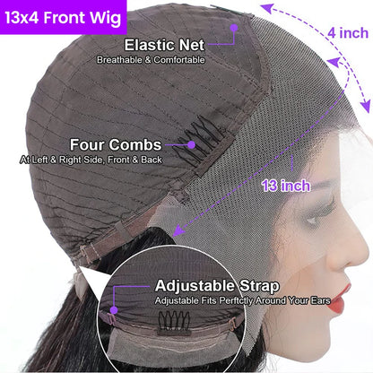 13x4 HD Transparent Lace Front Human Hair Wigs Body Wave Lace Front Wig 13x6 Lace Frontal Wig Brazilian Body Wave Human Hair Wig