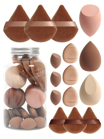 12/15Pcs Makeup Sponge Cosmetic Puff Foundation Sponges Blender Beauty Egg Powder Puffs Women Make Up AccessoriesMakeup Tools