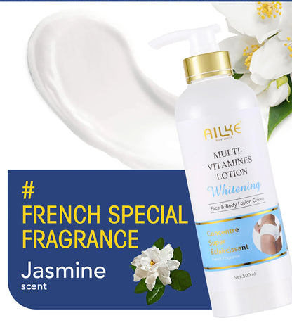 AILKE Natural Multi-Vitamin Lightening Skin Care Kit, Moisturizes, Even Toning, Remove Blemishes, Clean & Soothing Skin