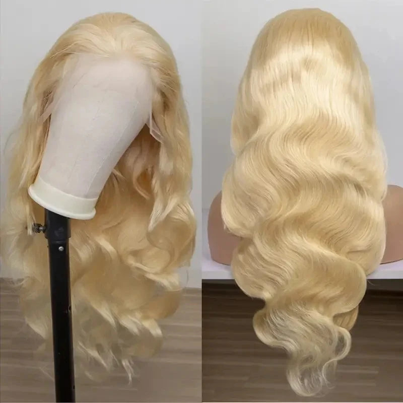 13x6 hd lace frontal wig 13x4 lace frontal human hair wig Transparent 613 blonde wig body wave Wigs 250 Density cheap wigs