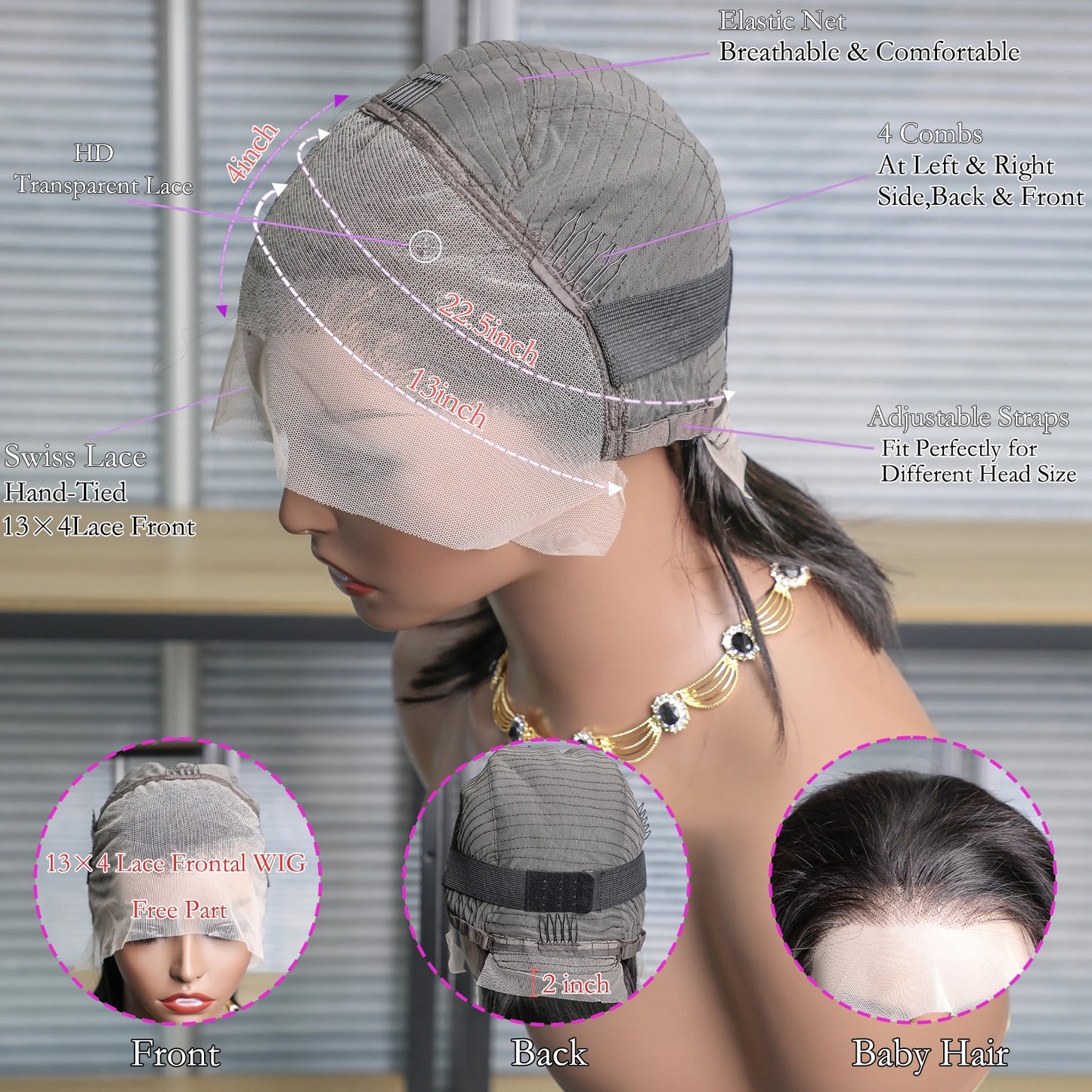 10-16inch Short Straight Bob Wig  Straight Brazilian 100% Human Hair Bobo 13x4 Lace Frontal Wig Bobo Medium Straight Hair