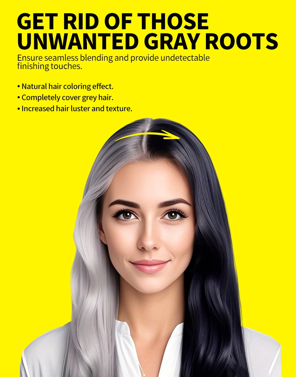 SEVICH 3 Colors Hair Coloring Stick Quickly Covers Gray White Hair Concealer Waterproof Hairline Instant Covering Hair Dye Stick