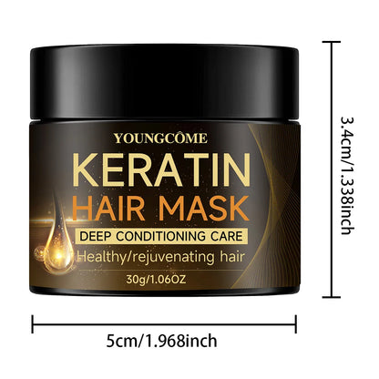 Keratin Hair Mask Professional  Repair Damaged Hair Restore Shine Hair Mask Promotes Hair Growth Fights Dandruff & Dry Scalp