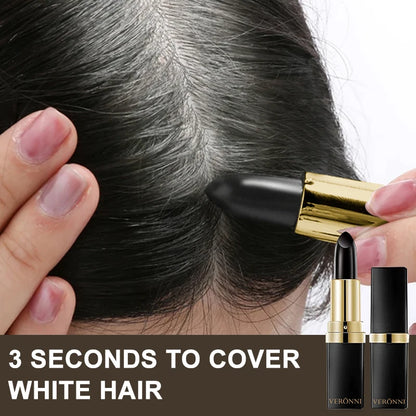 2pcs Quick Fix Hair Color Pencil Disposable Hair Dye Pen Portable Hair Color Pen Temporary Cover Up White Hair