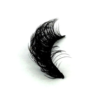 Cat Eye Eyelashes 3D Natural False Lashes D Curl Fluffy Soft Cross 5 Pairs Manga Lashes Wispy Natural Eyelash Extension Makeup