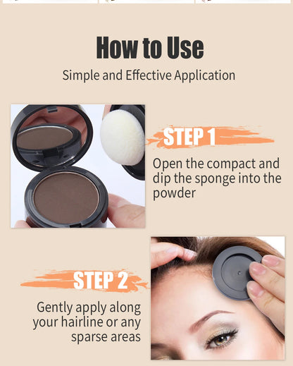 Hairline Powder Instantly Conceals Hair Root Touch Hair Powder for Thinning Hair for Women and Men,Hairline Shadow Powder Makeup