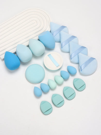 20 Pcs Pink Makeup Sponge and Makeup Puff Set Suitable for Face Cream and Powder Concealer Powder Makeup Machine