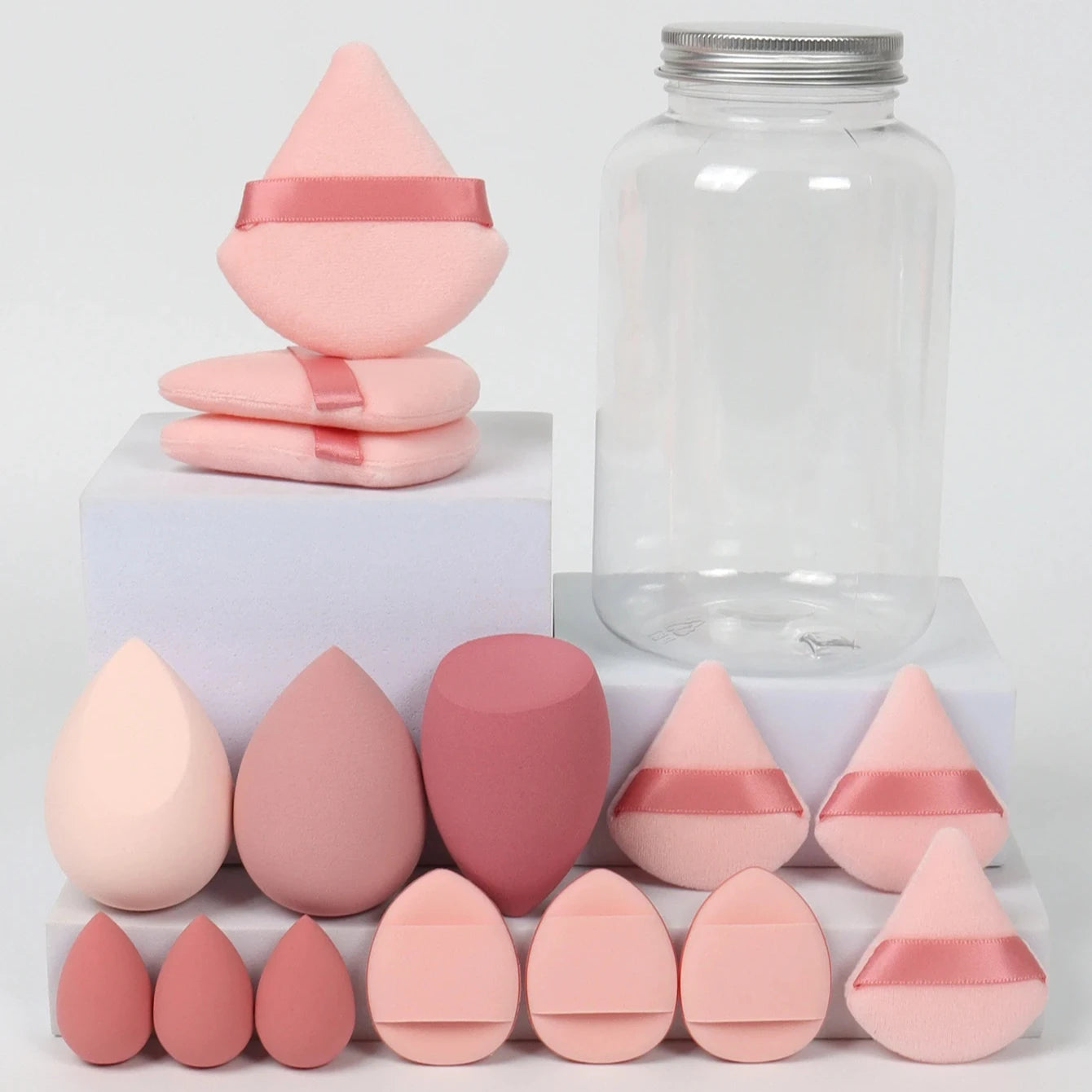 12/15Pcs Makeup Sponge Cosmetic Puff Foundation Sponges Blender Beauty Egg Powder Puffs Women Make Up AccessoriesMakeup Tools