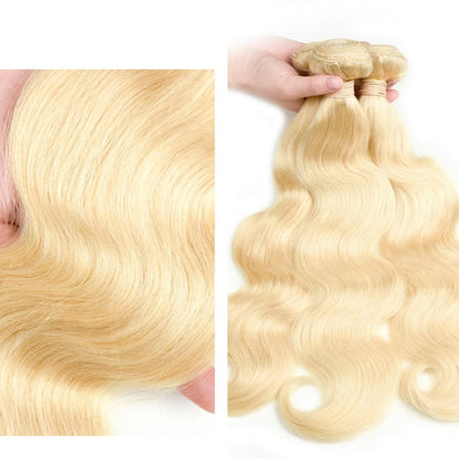 Colored Hair Bundles 1/3/4 613 Blonde Hair Extension Brazilian Hair Weave Bundle Body Wave Human Hair Extension 30Inch Long Hair