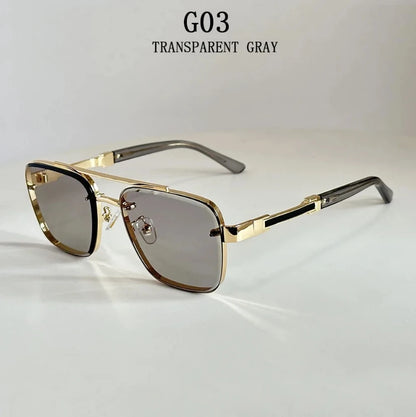 2025 New Square Sunglass Men Luxury Vacation Sunglasses Women Vintage Fashion Glasses Retro Shades Gafas De Sol Hombre Zonnebril