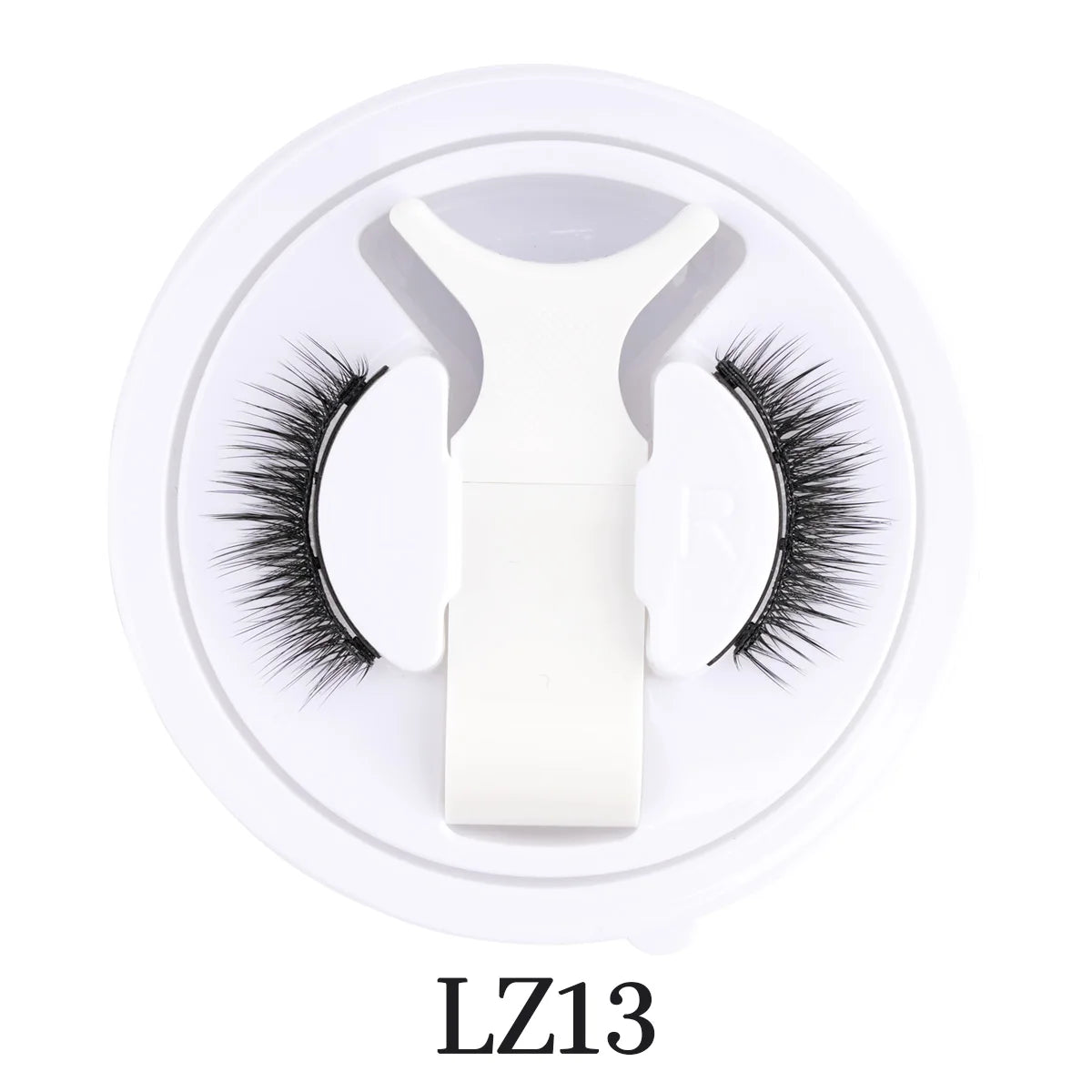 Hot Magnetic Eyelashes Set 1 Pair Reusable No Glue Needed False Eyelashes with Magnetic Tweezers Curly Faux Lashes Makeup Tool