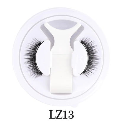 Hot Magnetic Eyelashes Set 1 Pair Reusable No Glue Needed False Eyelashes with Magnetic Tweezers Curly Faux Lashes Makeup Tool