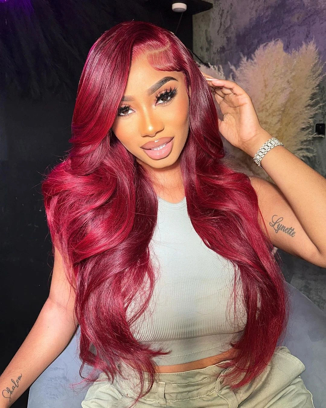 99j Burgundy Body Wave Human Hair 13x6 Hd Transparent Lace Front Wig 13x4 Curly Colored 30 40 Inch Brazilian Hair For Women