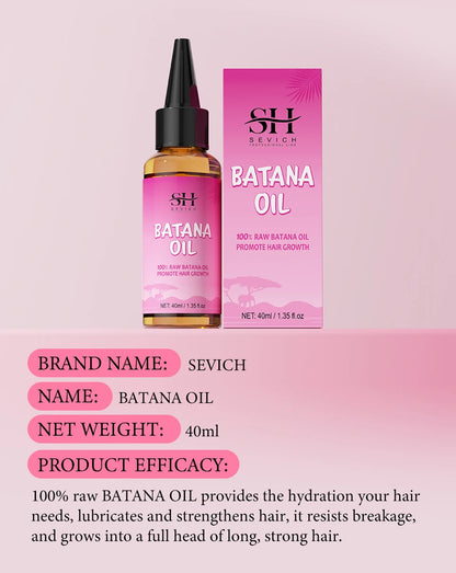 Natural 100% Pure Batana Oil For Hair Growth Butter Hair Mask Traction Alopecia Anti Hair Loss Baldness Treatment For Men Women