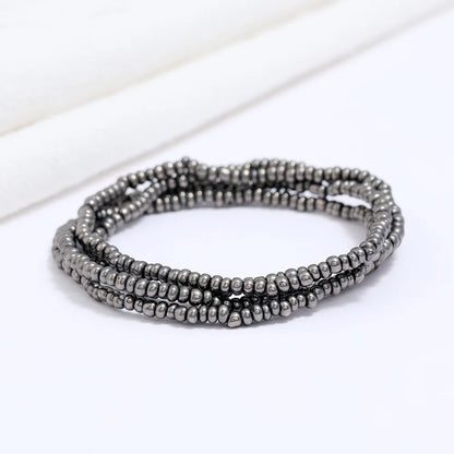 New Fashion Multi-layer Handmade Colored Rice Beads Beach Chain Summer Popular Waist Chain Women BD7051