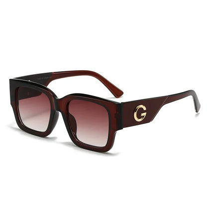 Cute G Brand Women Sunglasses Luxury Men Designer Glasses Square Stylish Unisex Fashion Eyewear UV400