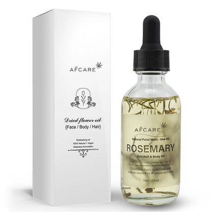 AFCARE Natural Plant Dried Flower Essential Oil 60ml Body Massage Care Essential Oil Diffuser Tea Tree Rosemary Lavender Lily