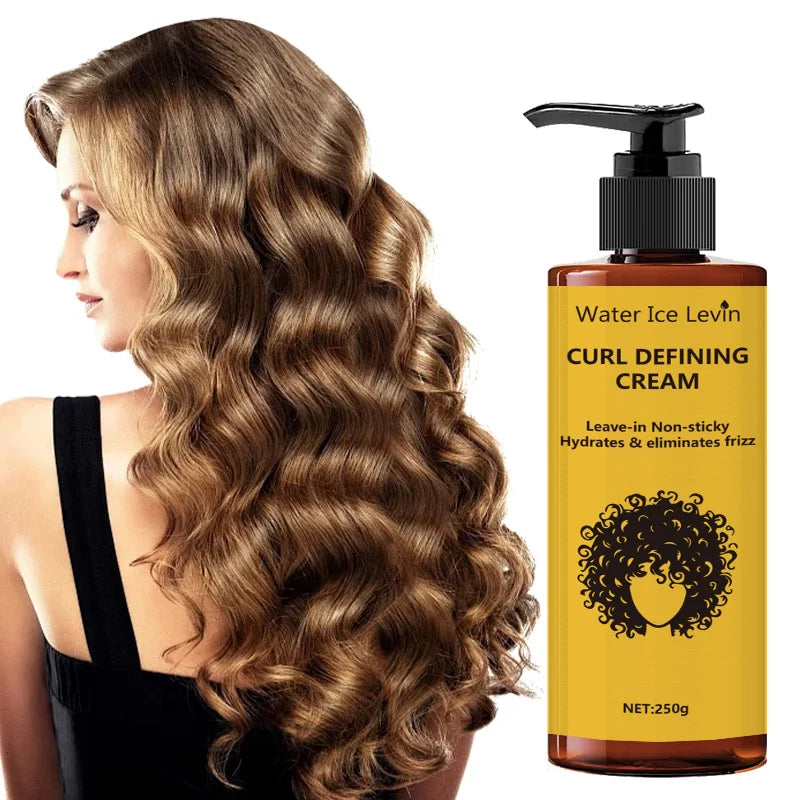Elastic Styling Cream, Deep Moisturizing, Creates Soft, Fluffy and Elastic Curly Hair, Daily Care and Styling Agent for Men and Women, Suitable for All Hair Types